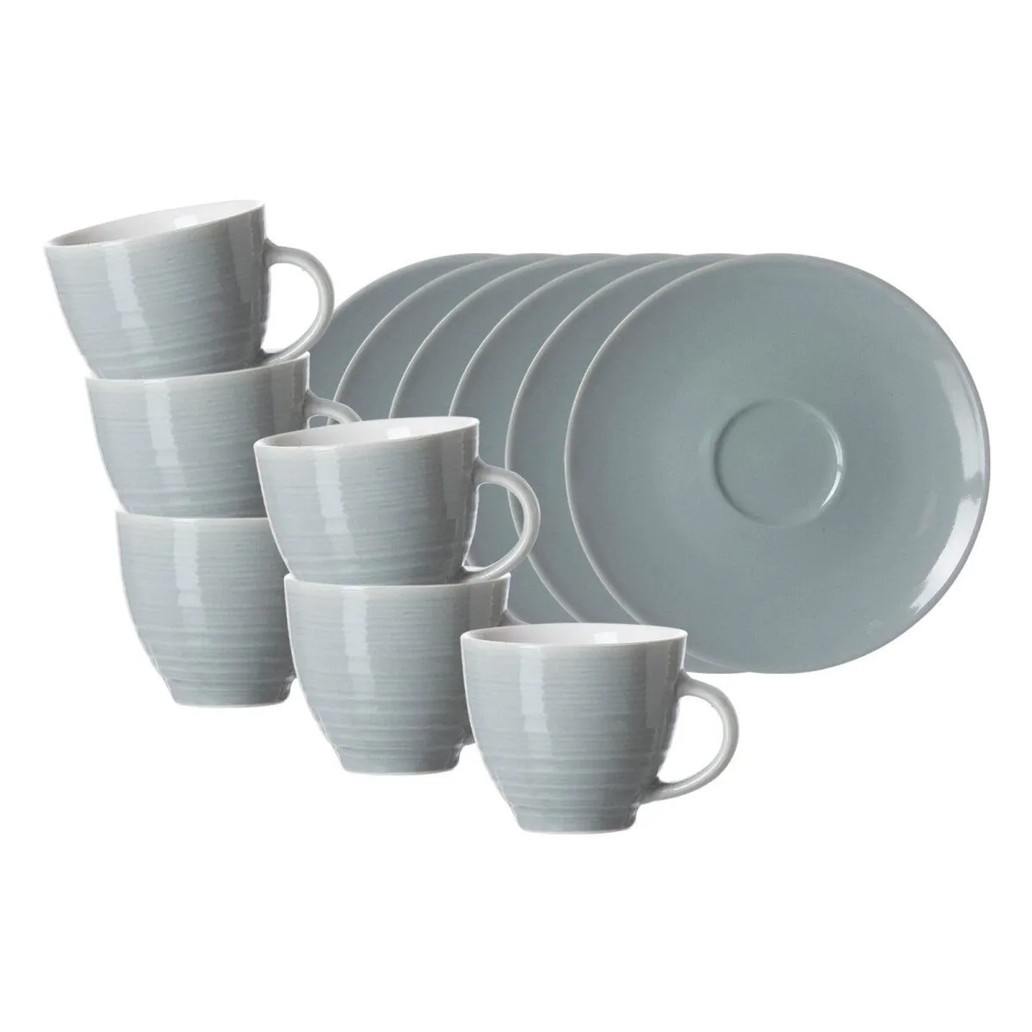 Ritzenhoff & Breker Suomi Espressotasse mit Untertasse 90 ml 6er Set Blau