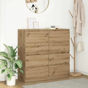 vidaXL Sideboard Artisan-Eiche 100x35x99 cm Holzwerkstoff 3328497