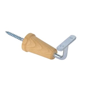 Handlaufkonsole mit Buchenholz-Rosette, 2er Set Handlauf Zubehör.