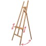 Artina Sevilla Staffelei aus Buchenholz, Dreifuß-Design, höhenverstellbar.