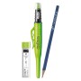 Pica Fine Dry 0.9 Marker-Set: grüner Druckbleistift, blauer Zimmermannsbleistift und 24 Graphitminen H.