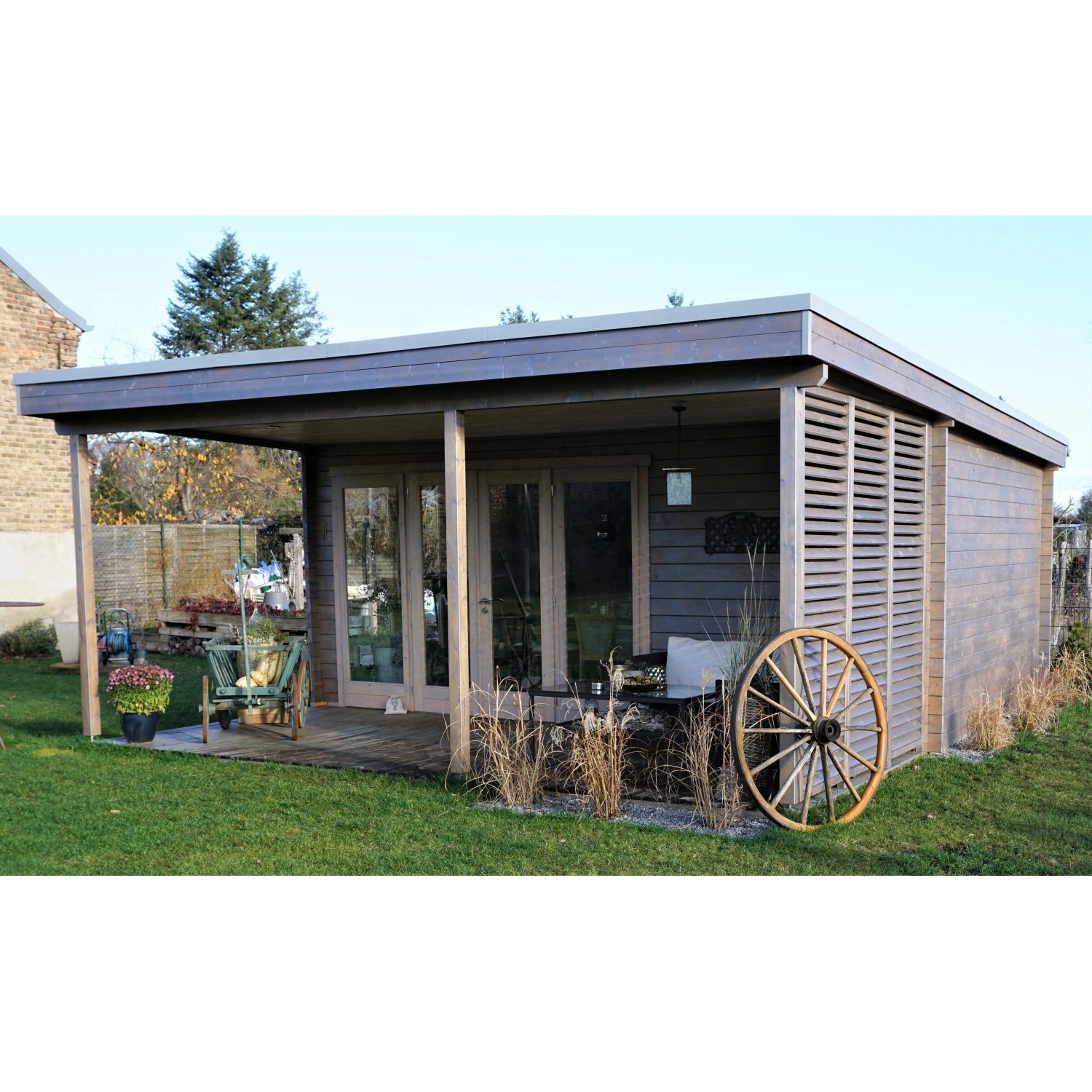 Fjordholz Gartenhaus Modell Kaarlo 44 Naturbelassen_4