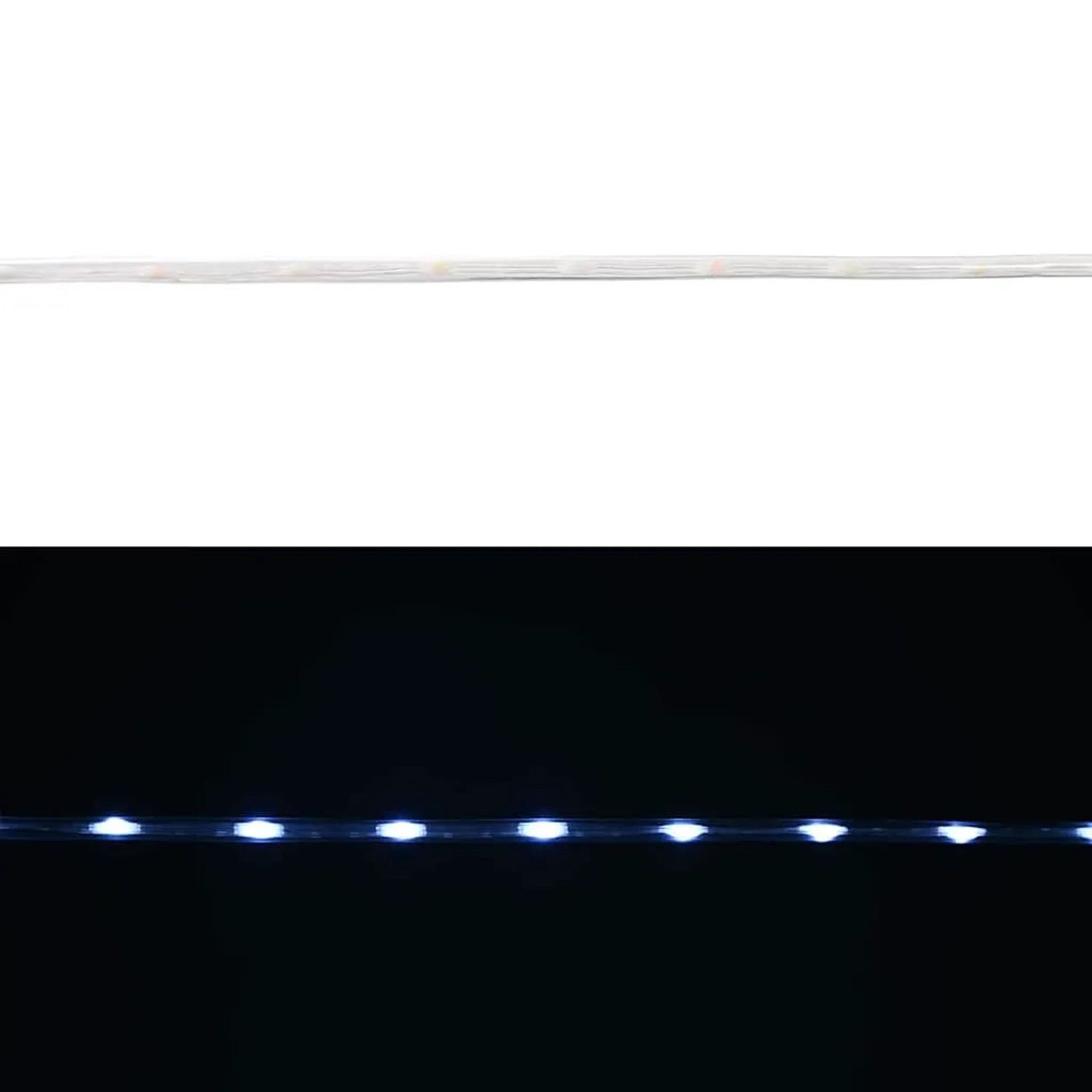 Kaltweißes vidaXL Lichtseil mit 1200 LEDs, ideal für stimmungsvolle Außen- und Innendekoration.