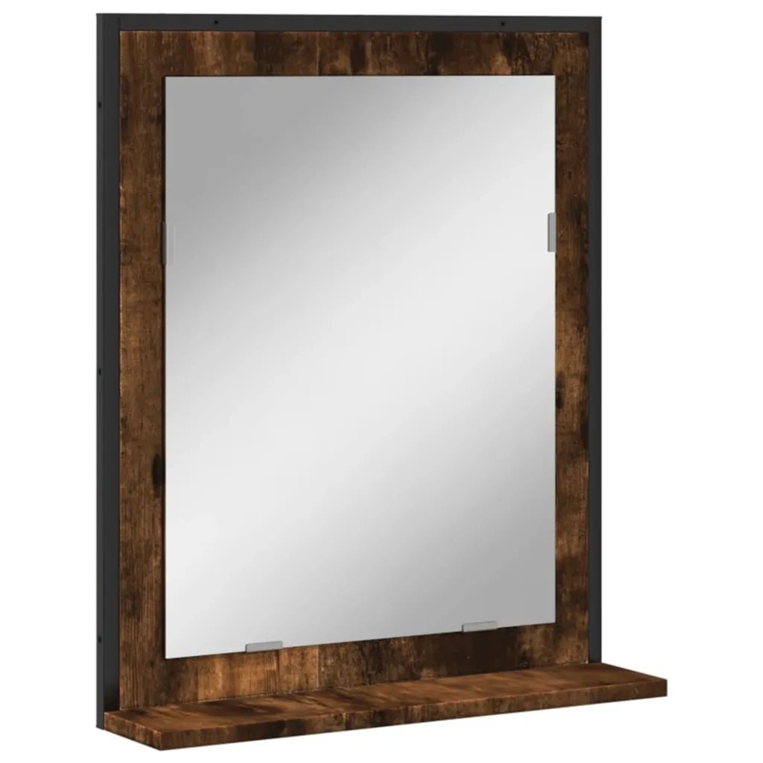 vidaXL Badspiegel mit Ablage Räuchereiche 50x12x60 cm Holzwerkstoff 842418