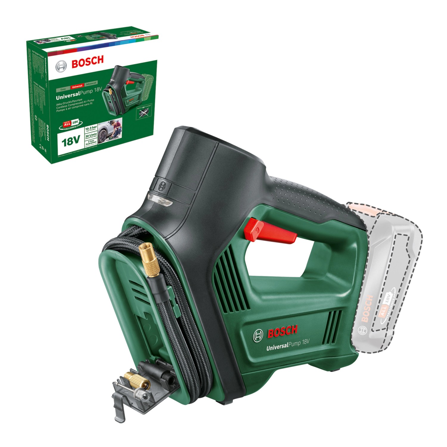 Bosch Akku-Luftpumpe UniversalPump 18V Solo