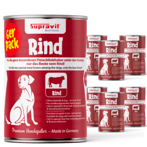 Supravit Hundenassfutter mit Rind