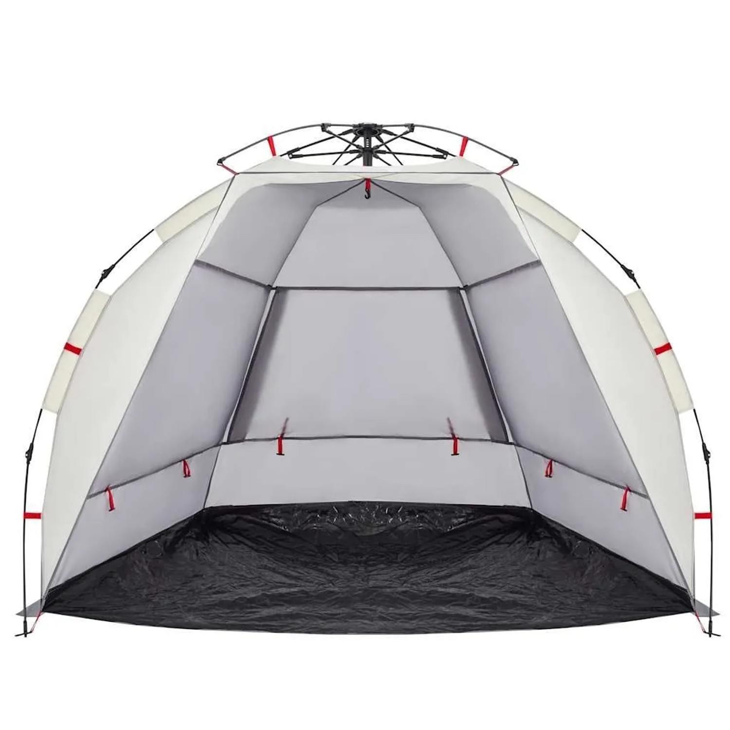 vidaXL Strandzelt 2 Personen Grau Quick Release Wasserdicht 4005292_7