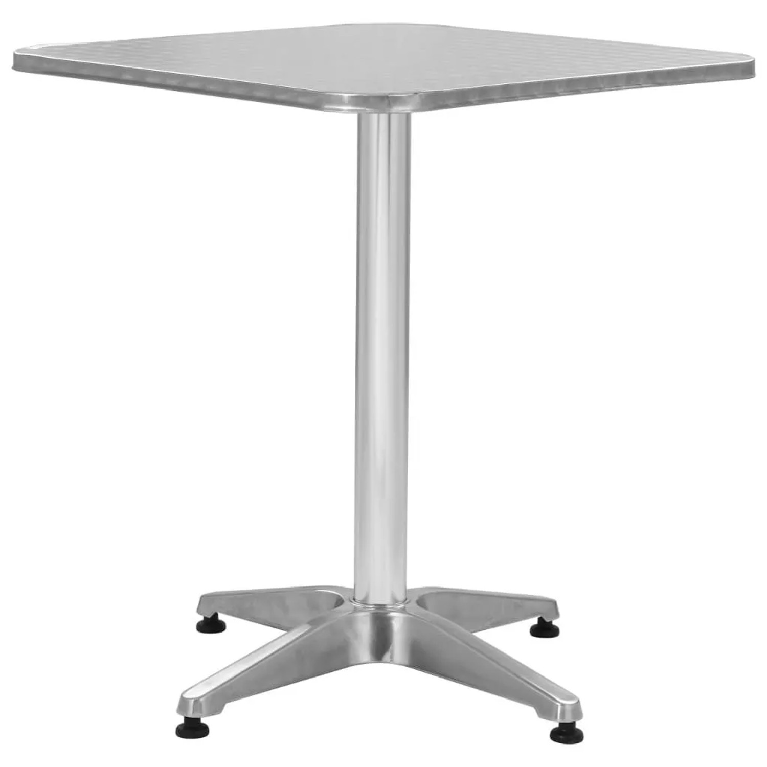 Furnicato Gartentisch Silbern 60x60x70 Cm Aluminium