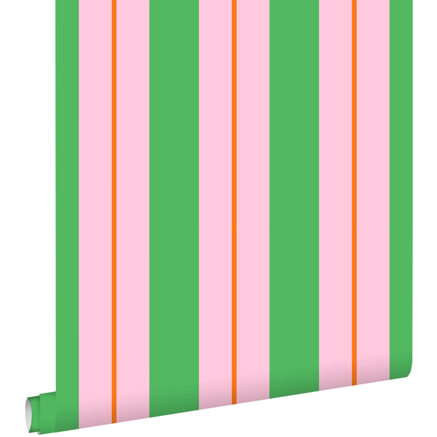 ESTAhome Tapete Streifen Grün und Rosa 50 x 900 cm günstig online kaufen