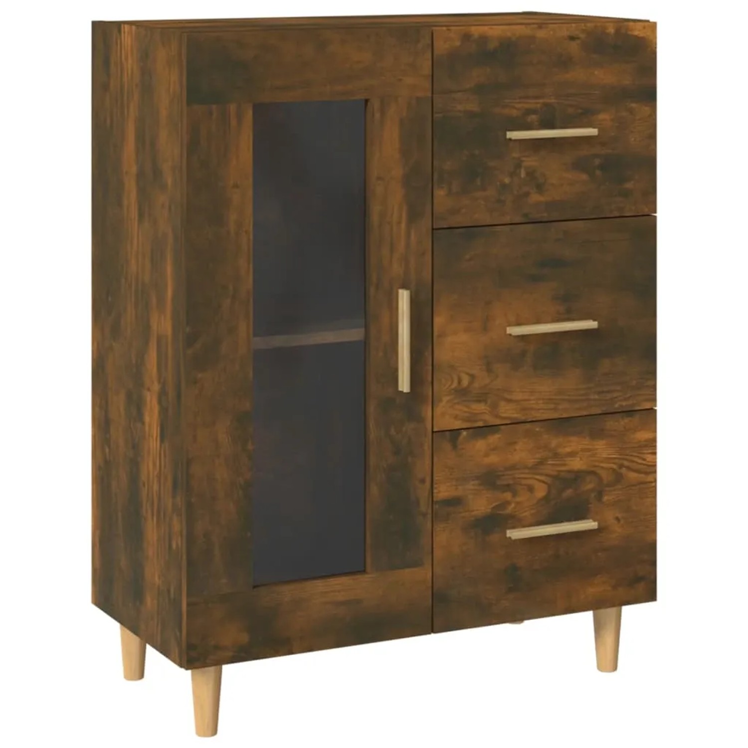 vidaXL Sideboard Räuchereiche 69,5x34x90 cm Holzwerkstoff 817363