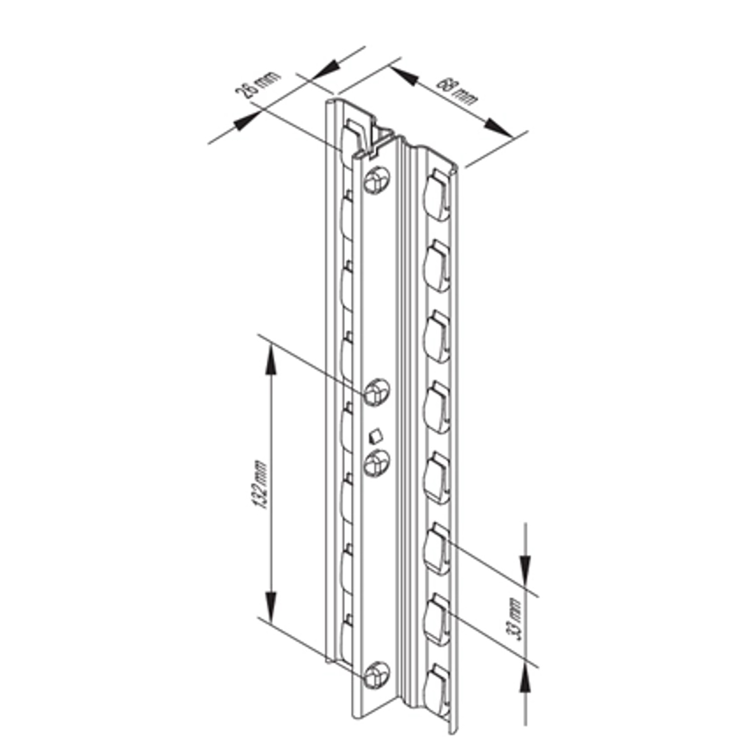 PROREGAL Fachbodenregal Stecksystem Proximo Komplettregal HxBxT 200 x 450 x 32 cm 5 Ebenen Fachlast 130 kg Beidseitig Nutzbar Verzinkt_3