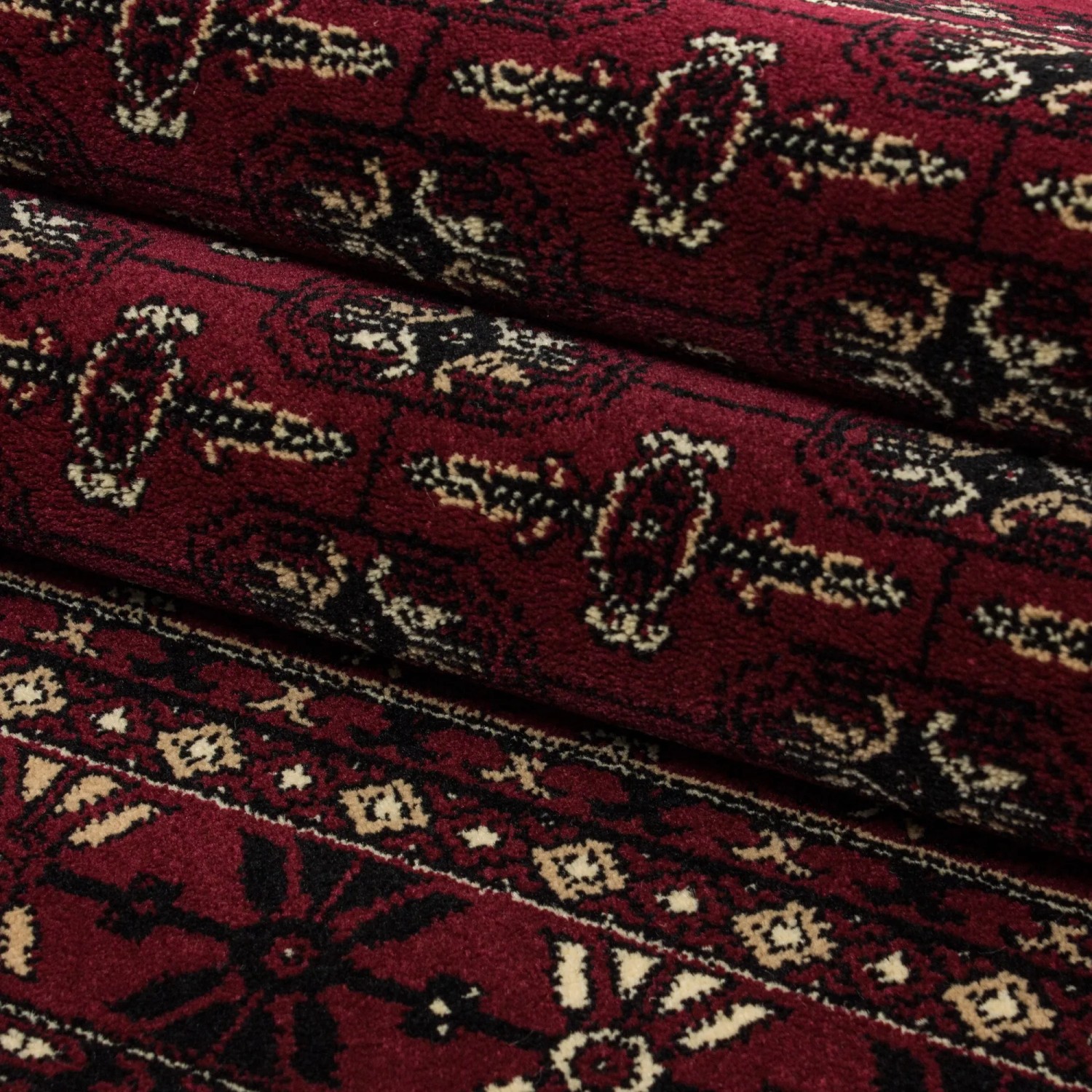Detailansicht: Ayyildiz Orientteppich Marrakesh 351, rot, mit orientalischem Muster.