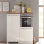 Respekta Premium Küchenzeile 320 cm in Weiß Hochglanz mit Backofen.