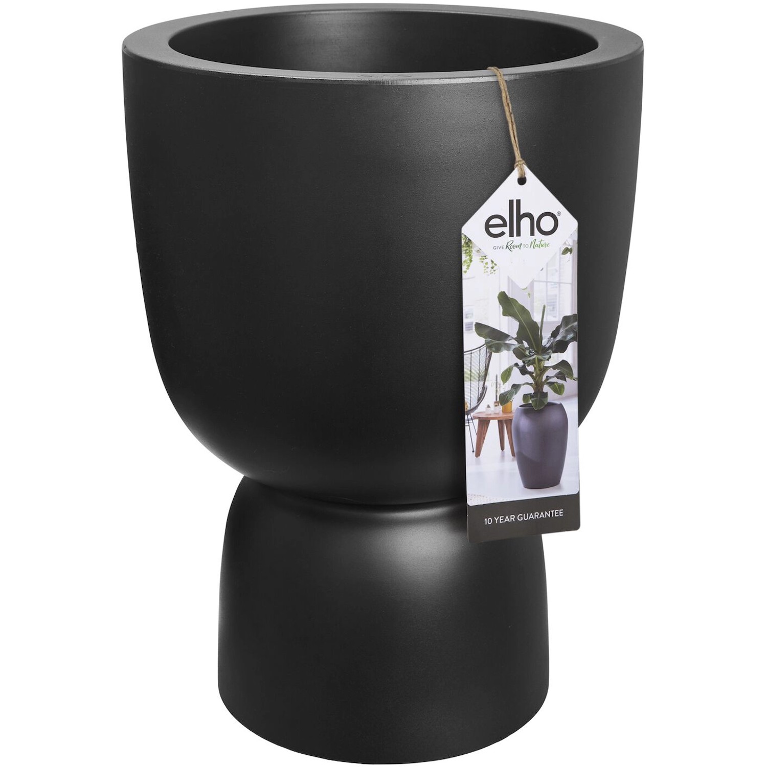 Elho Blumentopf Pure Coupe Ø 41,3 cm Schwarz