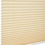 Beiges Schöner Wohnen Plissee Milla, 70x130 cm, mit Crush-Stoff und Bedienschienen.