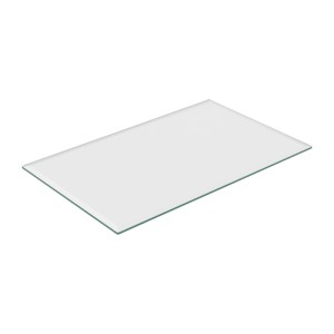 Relaxdays Glasplatte ESG Transparent Hitzebeständig 100 cm x 62 cm 12 kg
