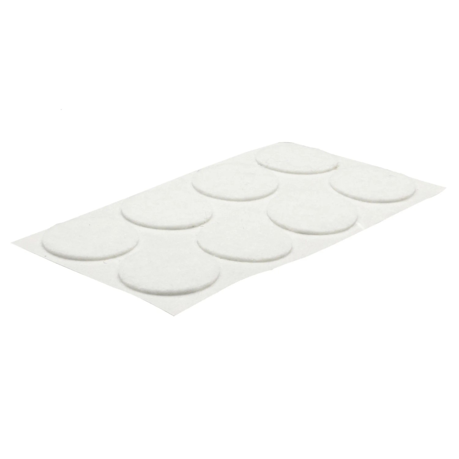 Wagner Softfilz-Pads, 24er Set, Ø 20mm, weiß. Möbelgleiter für empfindliche Oberflächen.