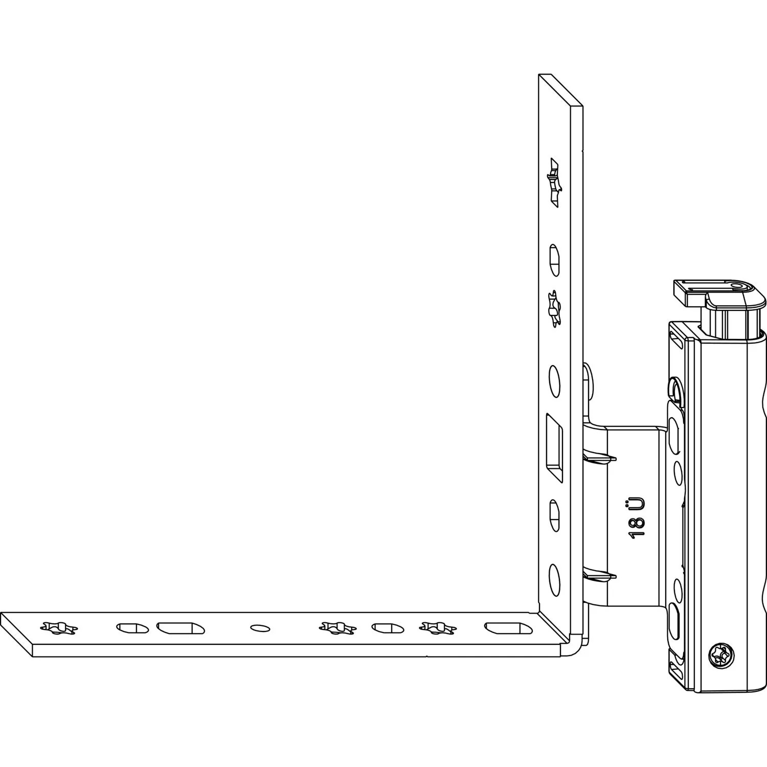 Maco Falzecklagerband As mit Üv Ecklagerband für Kunststoff & Holzfenster 12/18-13mm Rechts 120kg Stahl Verzinkt Silberfärbig