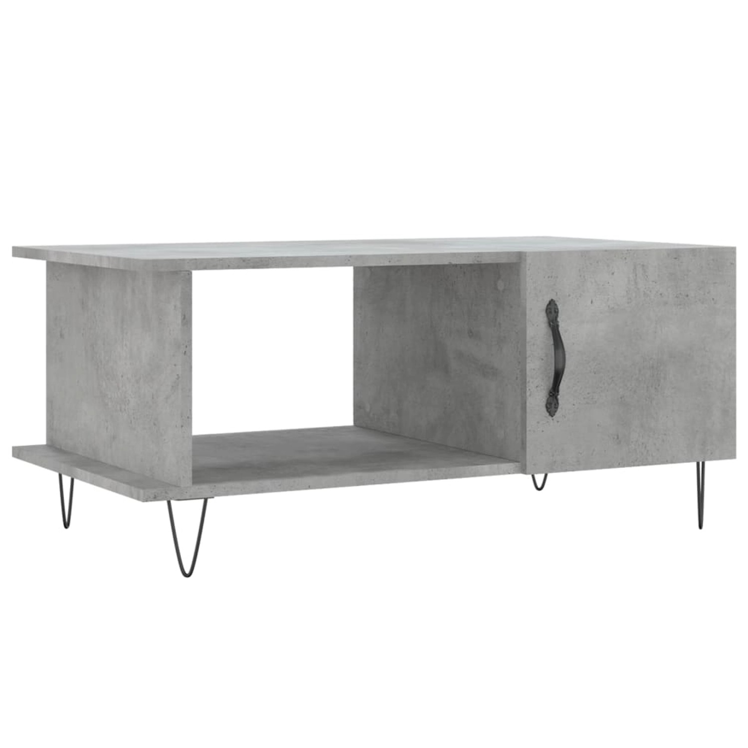 vidaXL Couchtisch Betongrau 90x50x40 cm Holzwerkstoff Modell 4 günstig online kaufen