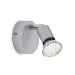 Brilo LED-Spot in Titan, 1-flammig, schwenkbar, mit warmweißem Licht. Ideal als Wand- oder Deckenleuchte.