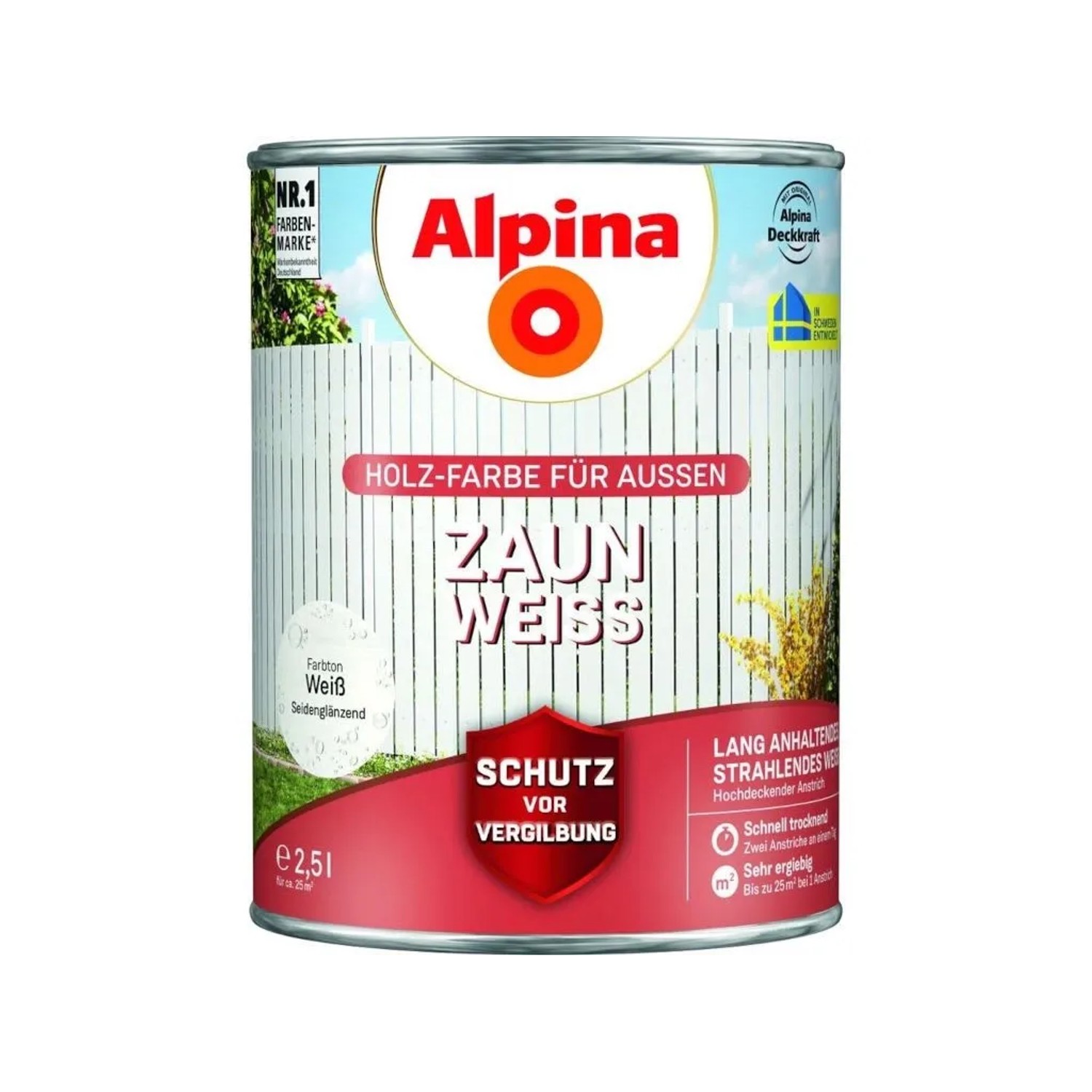 PROFI Schutz Vor Vergilbung Zaun-Weiß