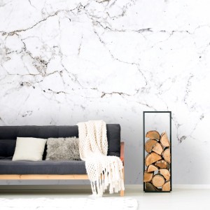 Art for the Home Fototapete Grilano mit Marmor-Optik im Wohnraum.