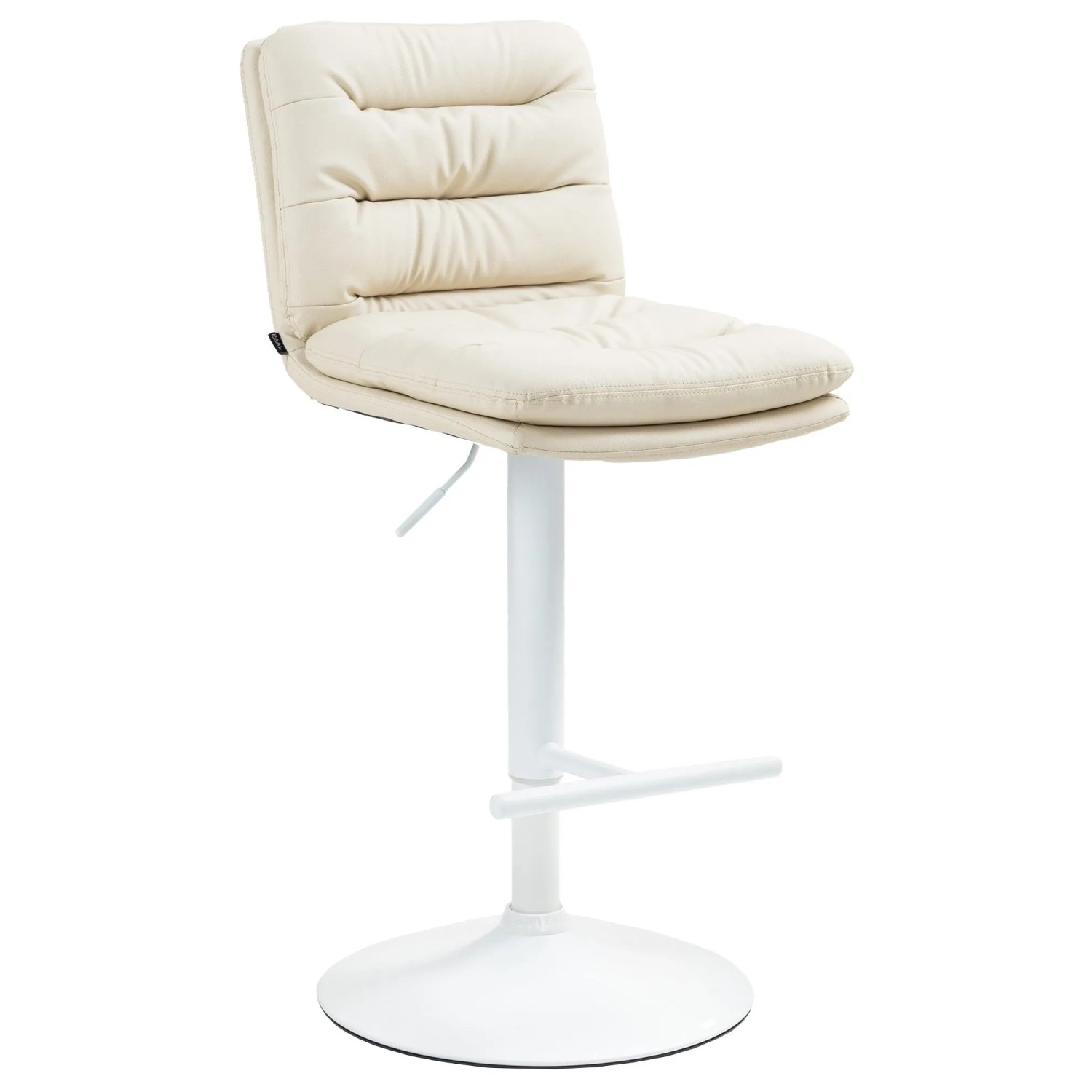 CLP Barhocker Damar Kunstleder Creme/Weiß