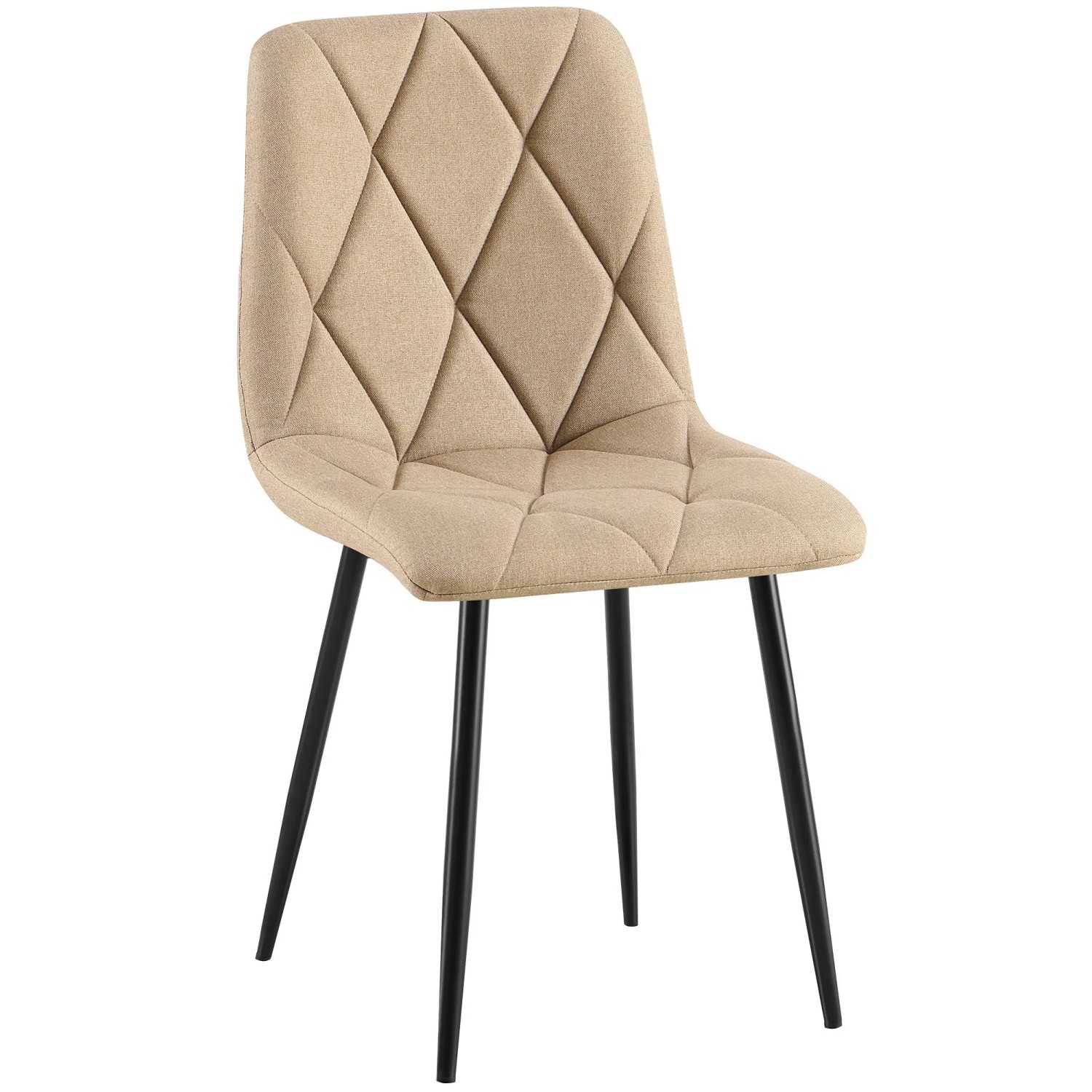 DELUKE Esszimmerstuhl DOFAR Stoff Taupe 45x55x85cm Essstühle Esszimmerstühle Küchenstühle Wohnzimmerstühle