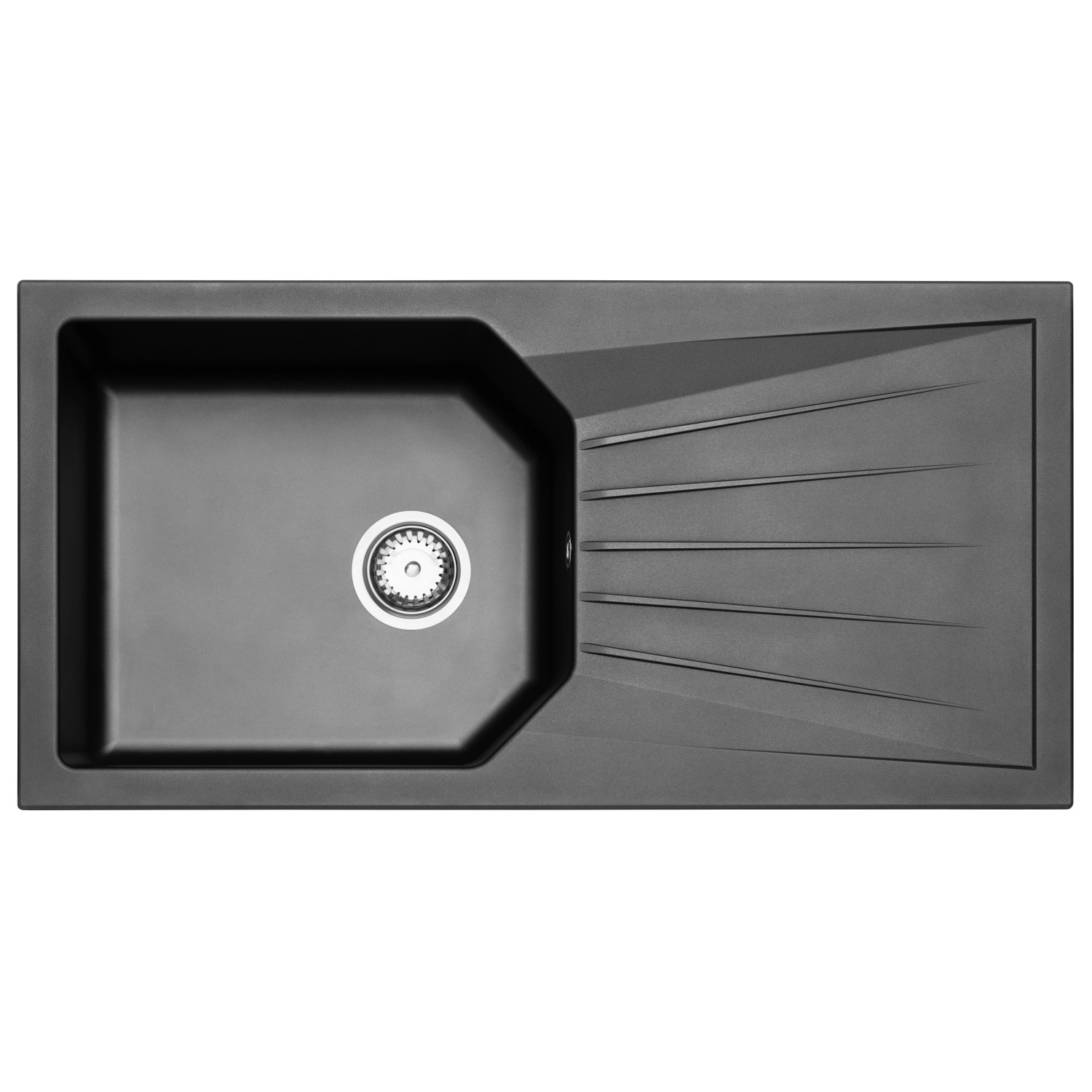 Flex-Well Exclusiv Küche 1601-005sWs Capri 210 cm Schwarz Matt-Endgrain Oak_11