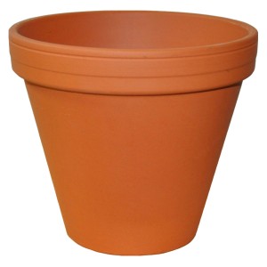 Pflanztopf Terrakotta, Ø 26 cm, klassischer Blumentopf für Garten und Balkon.