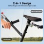 Wiltec Fahrradanhänger: Deichsel als Handwagen-Griff und Kupplung am Fahrrad. 2-in-1 Lastenanhänger.