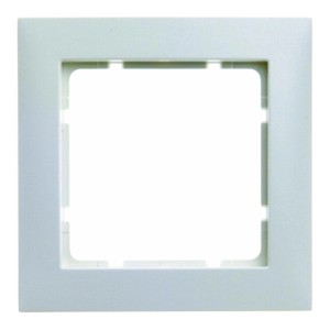 Berker Abdeckrahmen S1, 1-fach, polarweiß matt, für Schalter und Steckdosen.