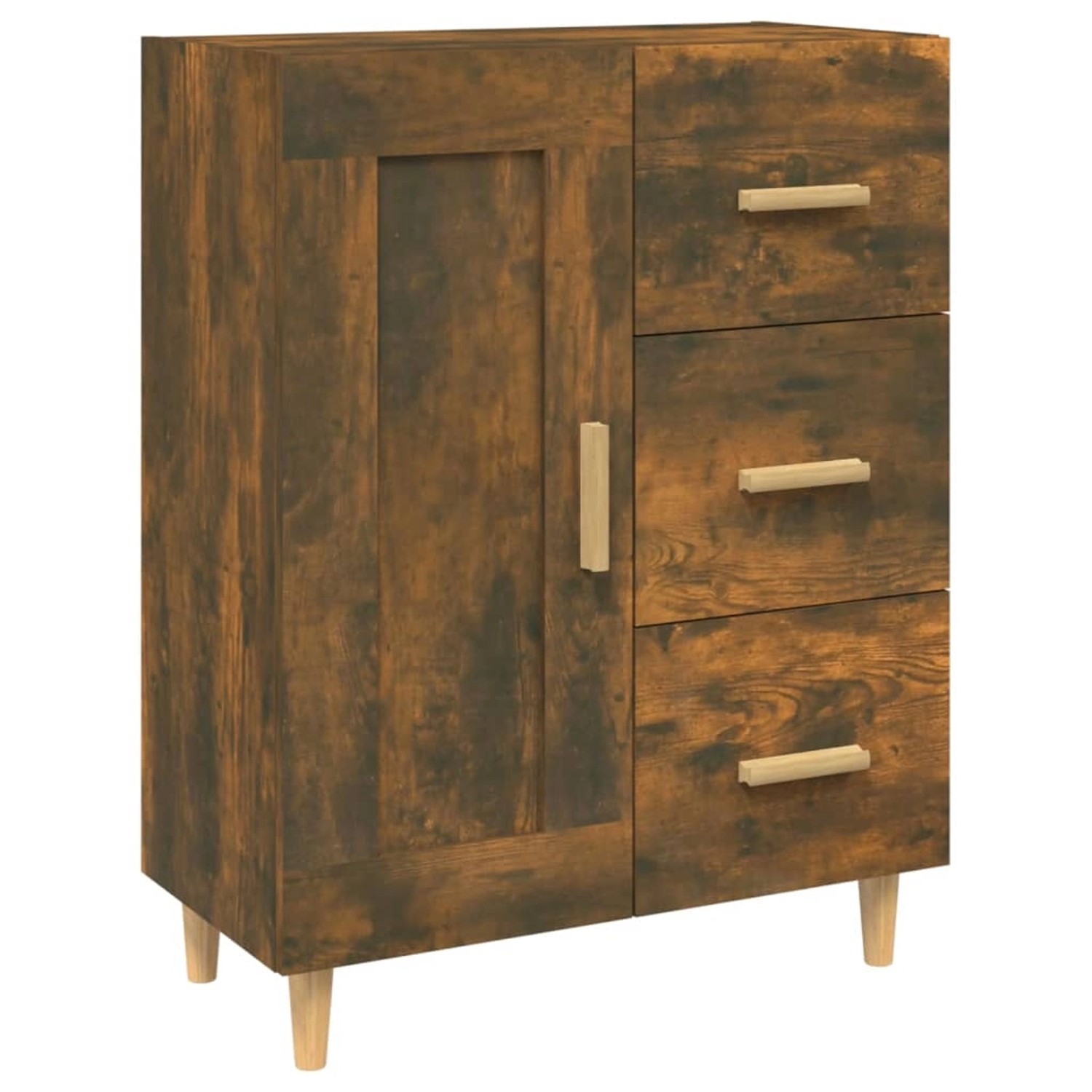 vidaXL Sideboard Räuchereiche 69,5x34x90 cm Holzwerkstoff 817369 günstig online kaufen