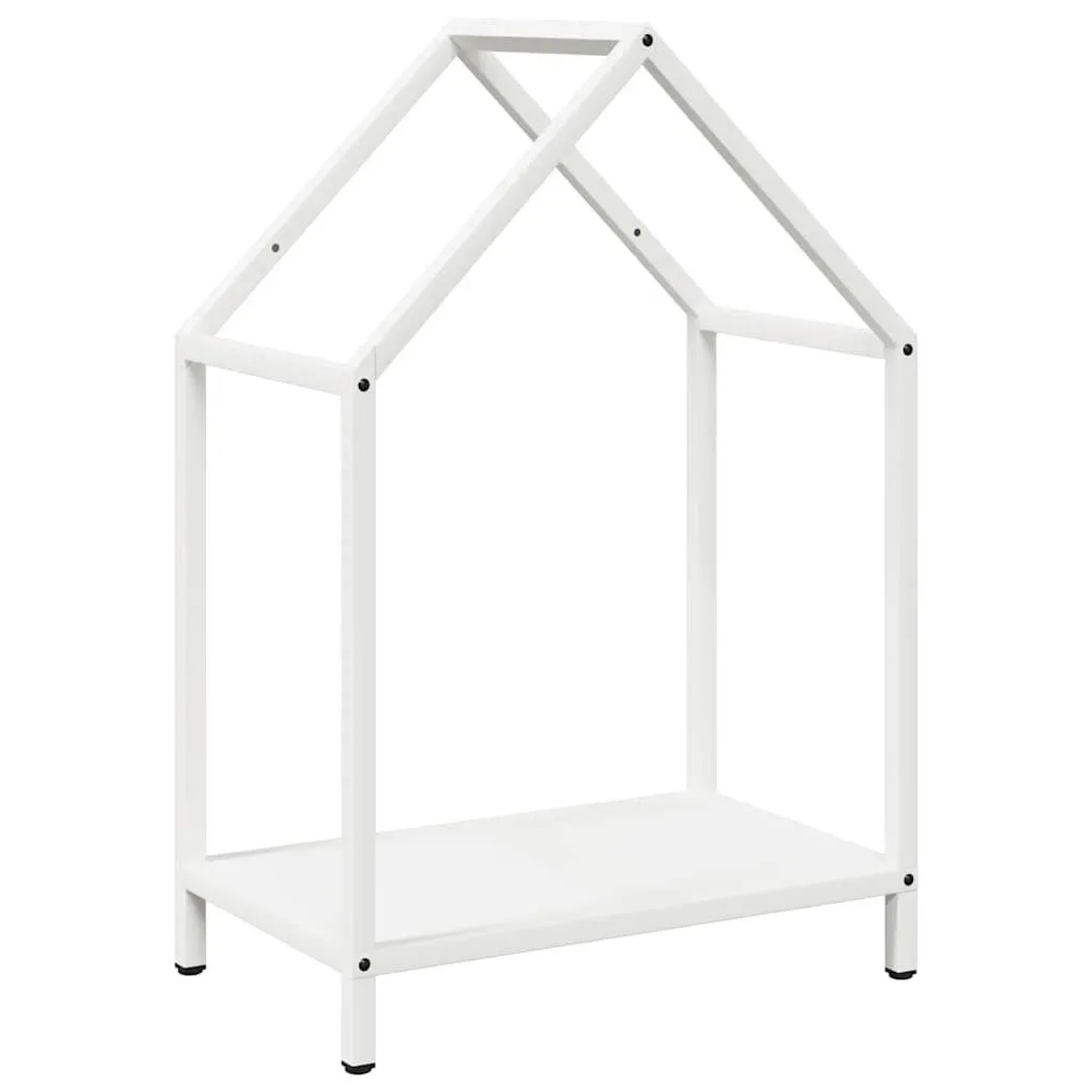vidaXL Brennholzregal Weiß 40x25x60 cm Kaltgewalzter Stahl 864292