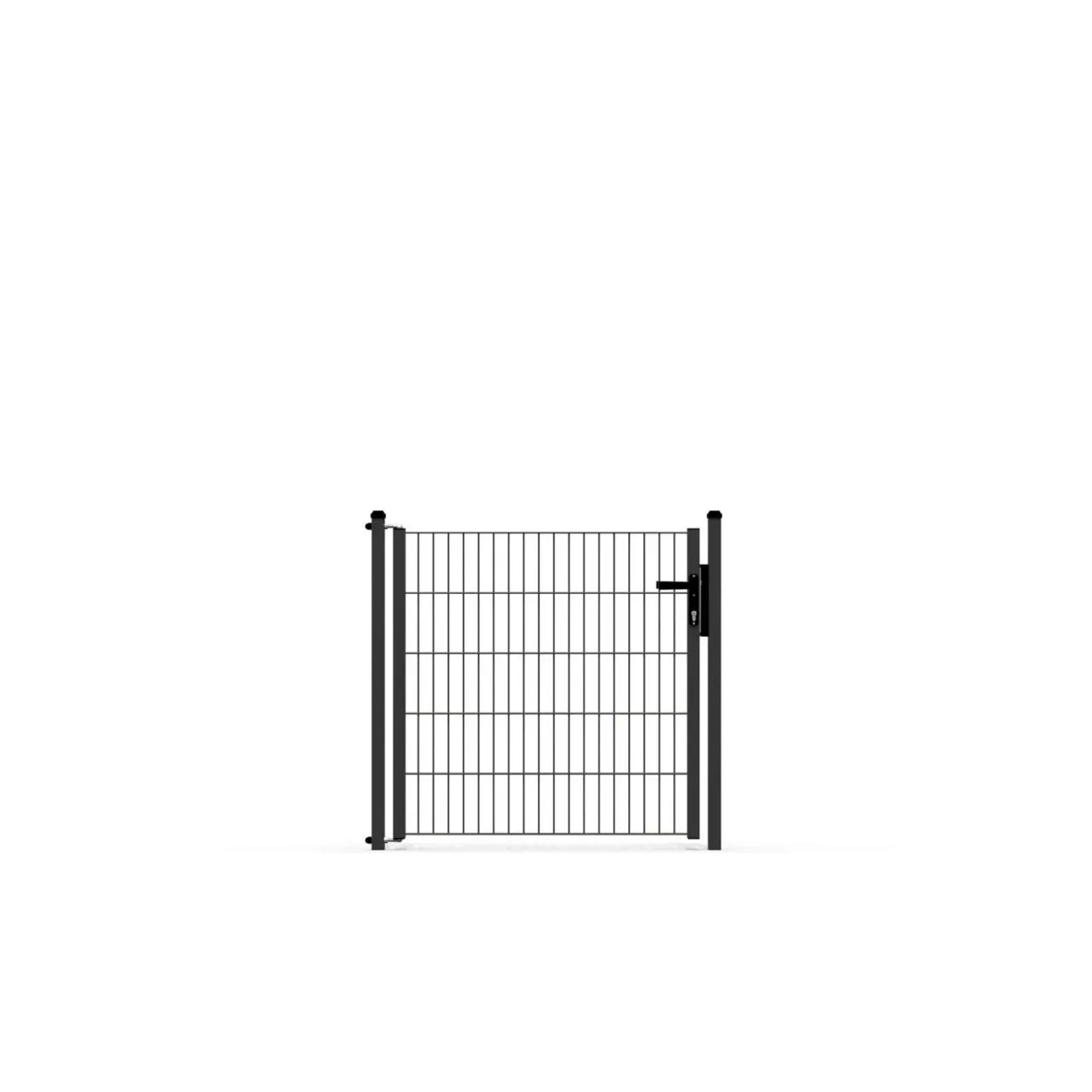 Zaunguru Gartentür Eco Standard, 103x116.6 cm, RAL 7016, Ansicht von vorne.