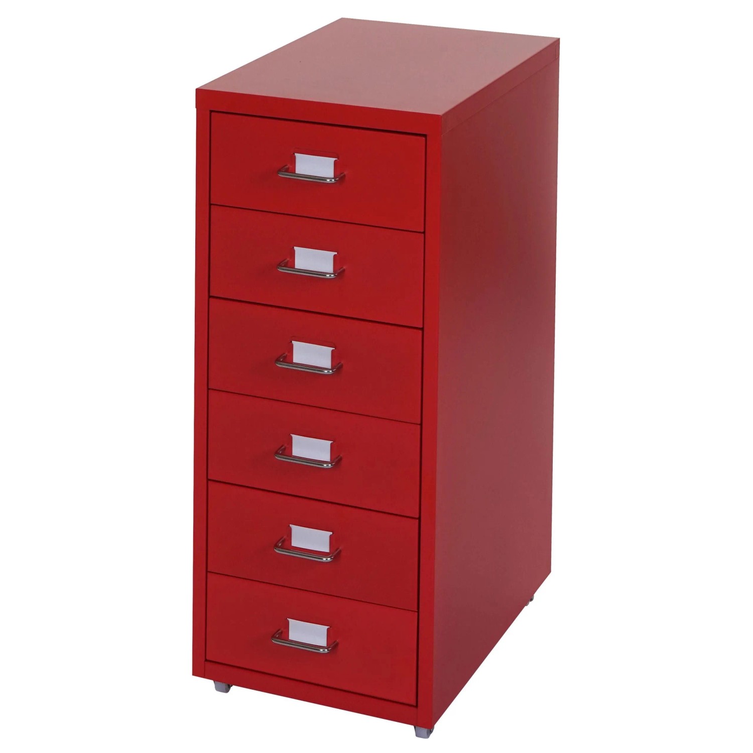 MCW Rollcontainer Preston T851 Rot 6 Schubladen