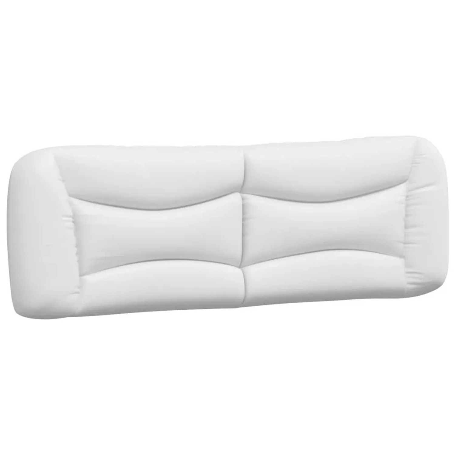 vidaXL Kopfteil-Kissen Hvar Weiß 152 cm Kunstleder 374632