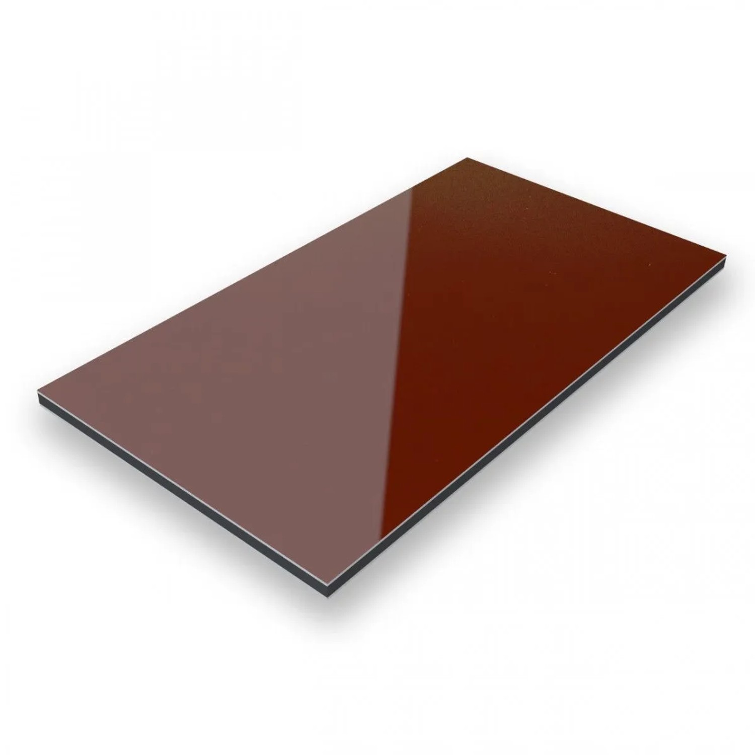 Aluverbund24 70x70cm Aluverbundplatte Aluminiumverbund Braun RAL 8015 3mm 0,3mm