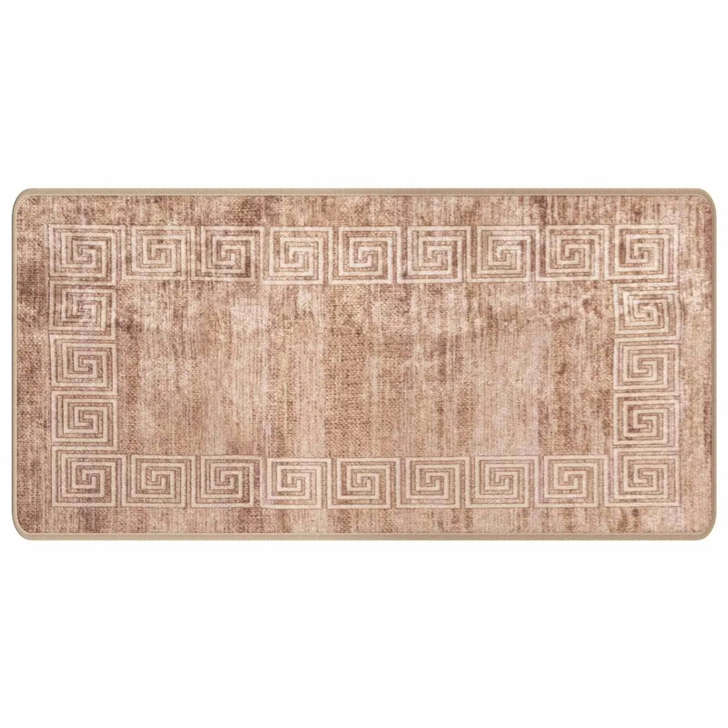 vidaXL Teppichläufer MARSA Weiß 50 x 100 cm Polyester und PVC 42023300