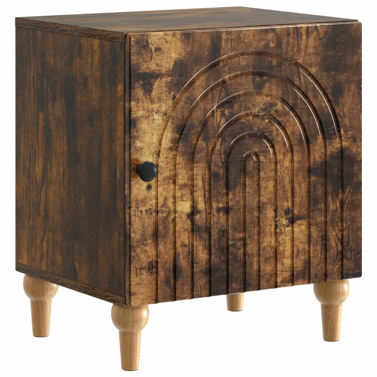 vidaXL Nachttisch Geräucherte Eiche 43 x 34,5 x 50 cm Holzwerkstoff 894115