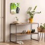 Schwarzer Banjado Schlüsselkasten mit Glasfront, Motiv Steine&Relax, 50 Haken, magnetisch und beschreibbar.
