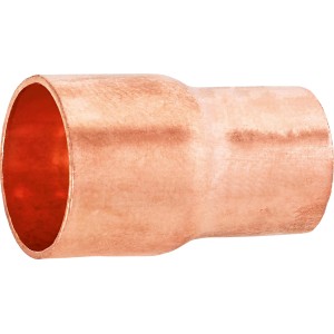 Löt-Reduziermuffe aus Kupfer, 15 mm x 12 mm, für Kupferrohre.