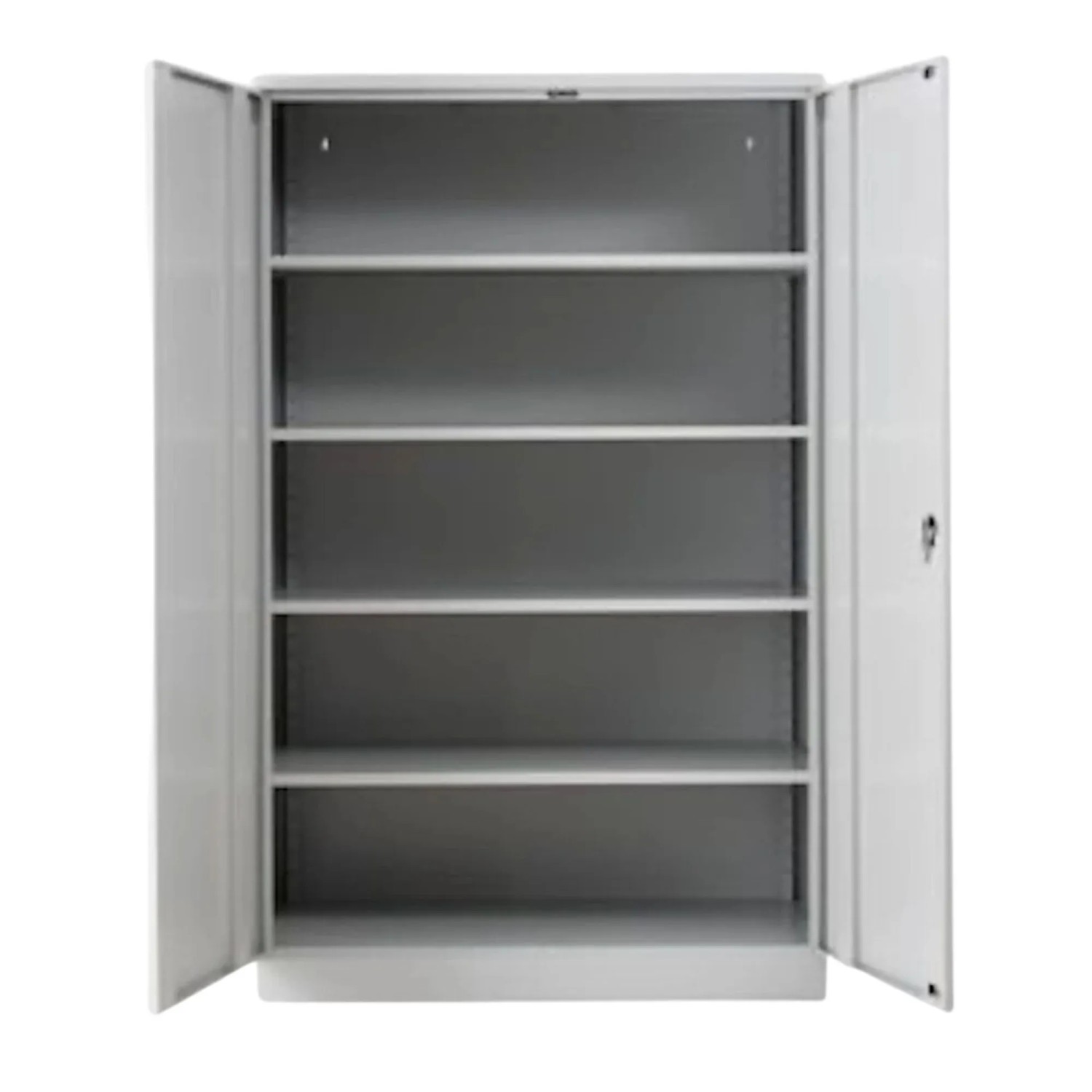PROREGAL Stahlschrank Bee 6 Fachböden HxBxT 195 x 120 x 60 cm Verzinktes & Verstärktes Fachbodenmaterial Grau & Grau