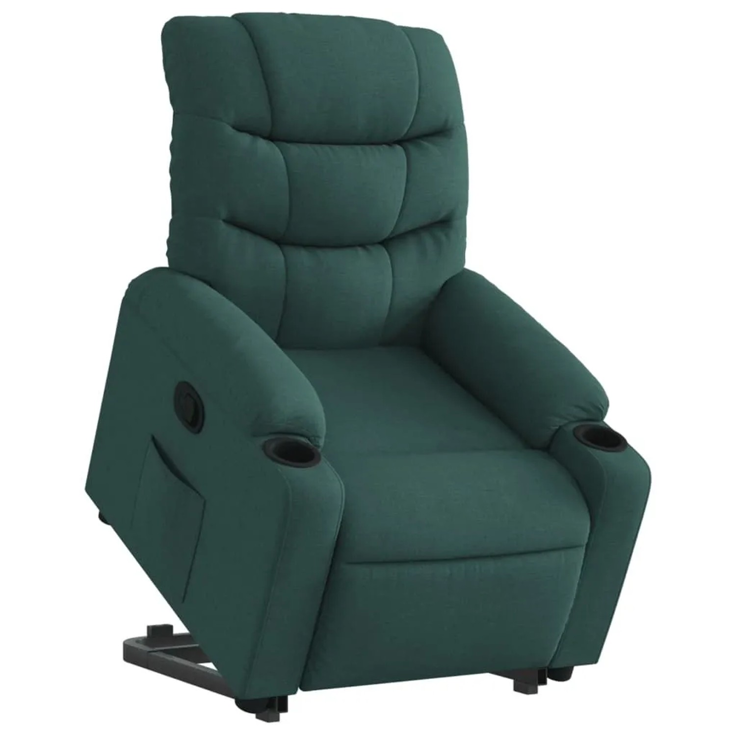 vidaXL Relaxsessel mit Aufstehhilfe Dunkelgrün Stoff 3206651 günstig online kaufen
