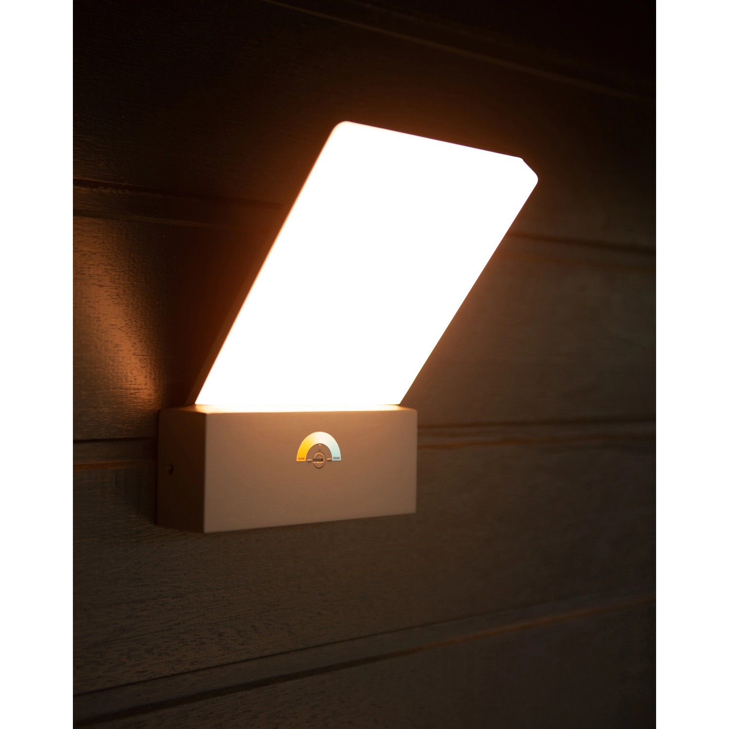 Lutec LED-Außenwandleuchte Pano Anthrazit