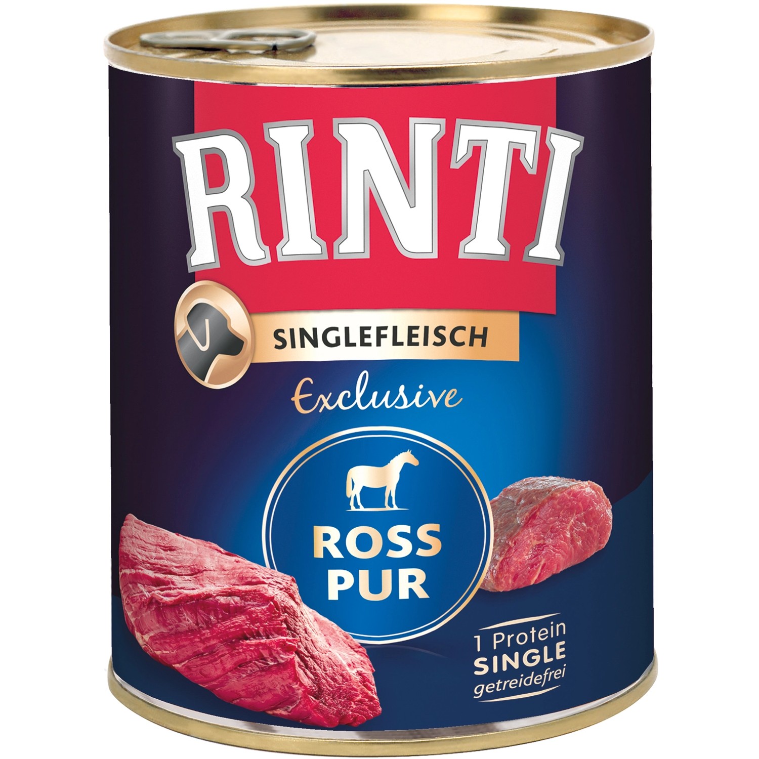 Rinti Hunde-Nassfutter Singlefleisch Exclusive Ross 800 g