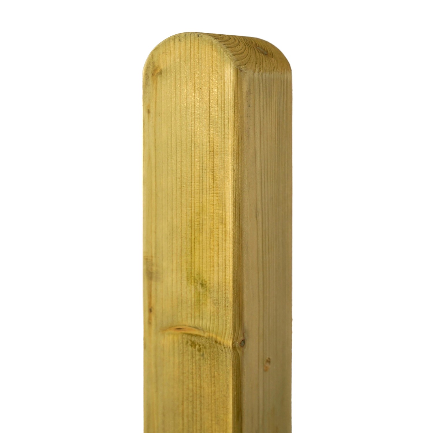 GartenLand Pfosten Rundkopf 9x9 190 cm Holz Kiefer PEFC KDI Grün 9x9x190 cm