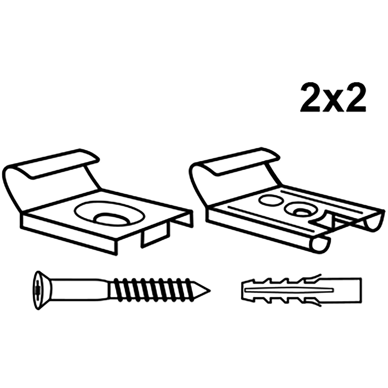 1 Set (4 Stück) Spiegelhalterung, Pfostenträger Höhenverstellbar, WJUAN