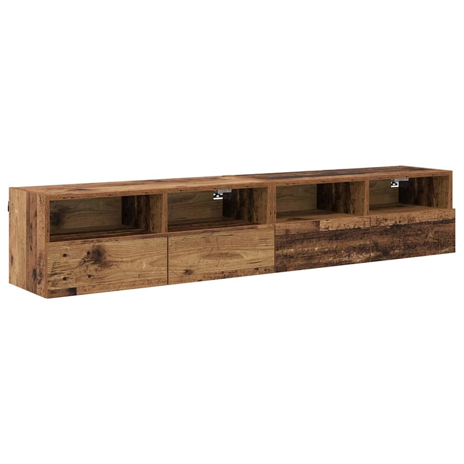 vidaXL Wand-TV-Schränke 2 Stk Altholz 80 x 30 x 30 cm Holzwerkstoff 882929 günstig online kaufen