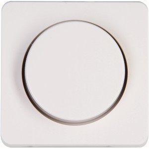 Weiße Kopp Dimmerabdeckung Milano für Druck-Wechselschalter.